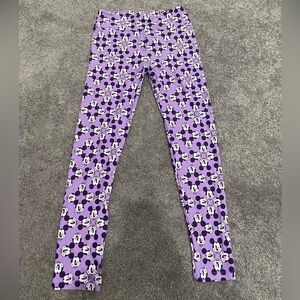 LuLaRoe Purple Mickey head  Leggings